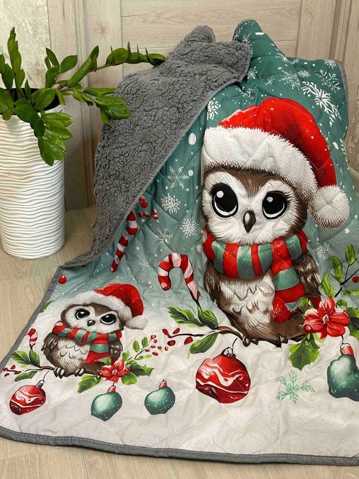 Дитяча ковдра плед на овчині