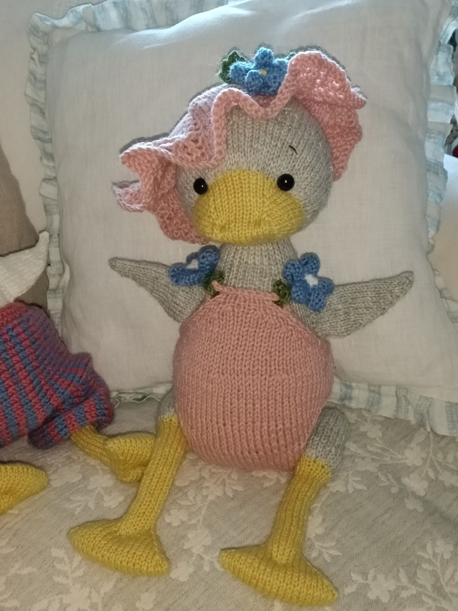 Ptyś i Balbina na wakacjach amigurumi