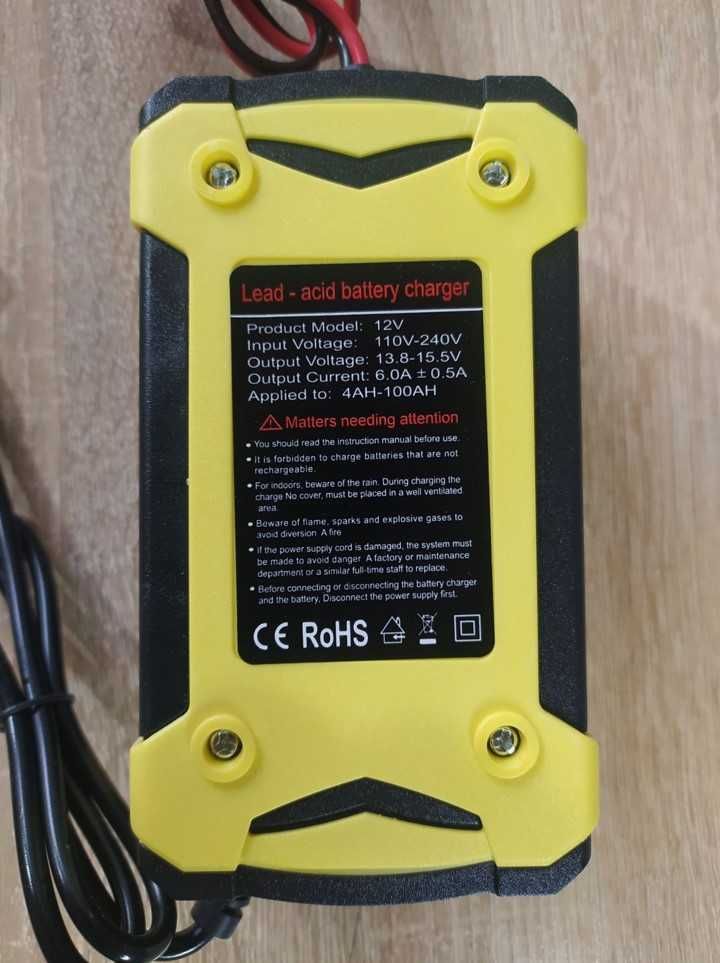 Зарядка для автомобильного аккумулятора 12 V 6 А зарядное устройство