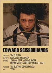 PIĘKNY plakat filmowy vintage EDWARD NOŻYCORĘKI