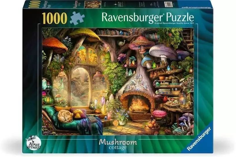 Puzzle 1000 elementów. Chatka grzybów. Ravensburger