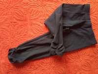 Czarne legginsy bawełniane