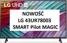 NOWY LG 43UR78003 SMART WiFi sztuczna inteligencja