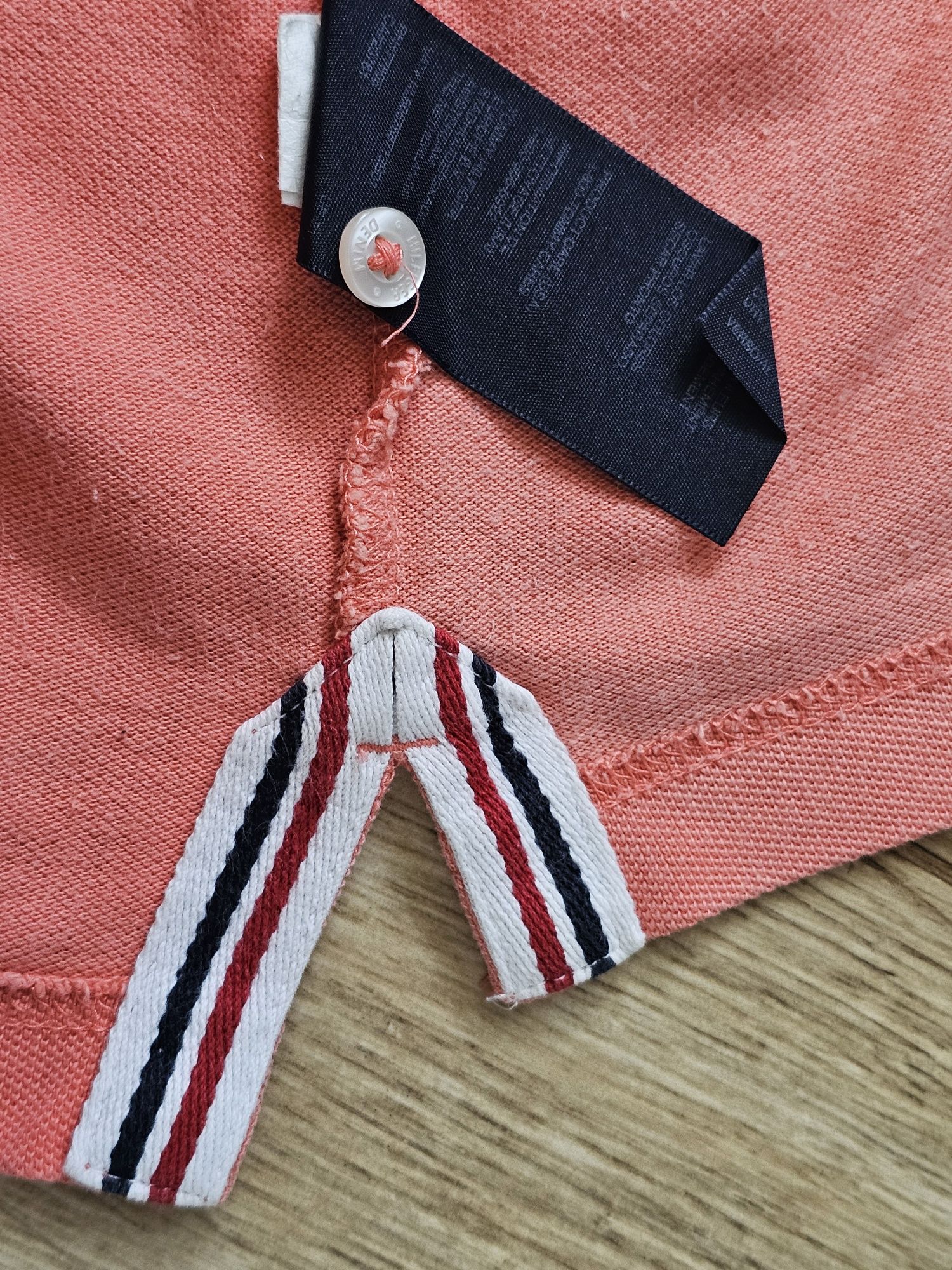 koszulka polo TOMMY HILFIGER Denim meska r. M lososiowa - okazja