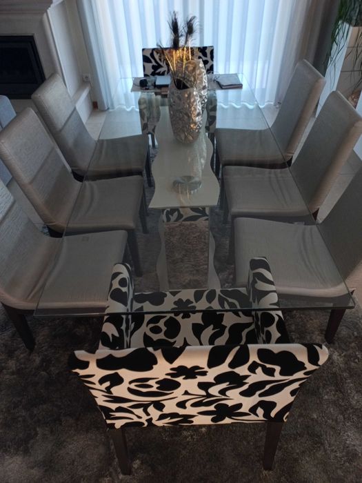 Mesa de vidro Antarte como nova