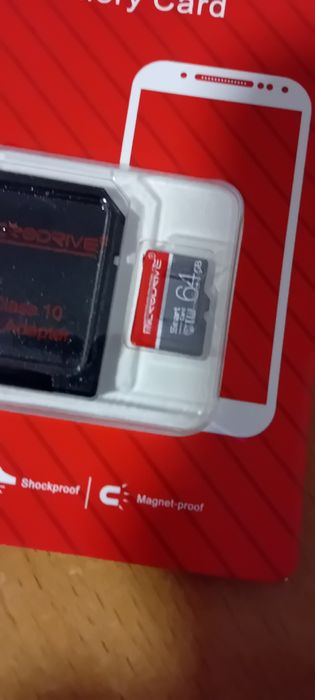 Nowa Karta Pamięci MicroSD 64GB z Adapterem