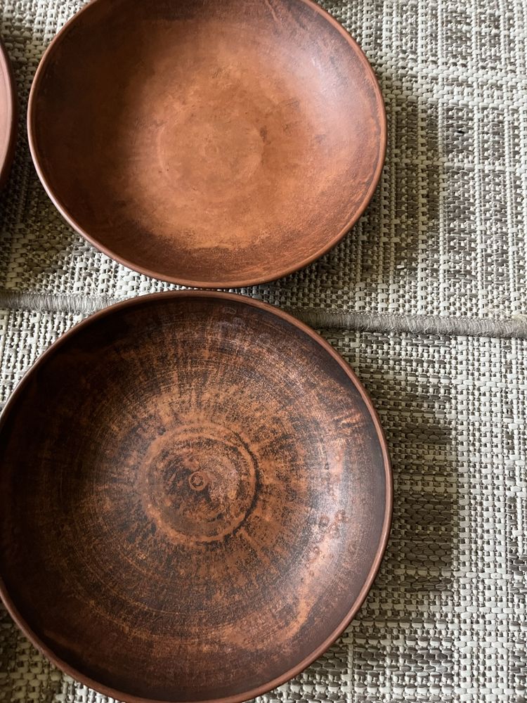 глиняная посуда глиняний посуд тарелки пиала в идеальном состоянии