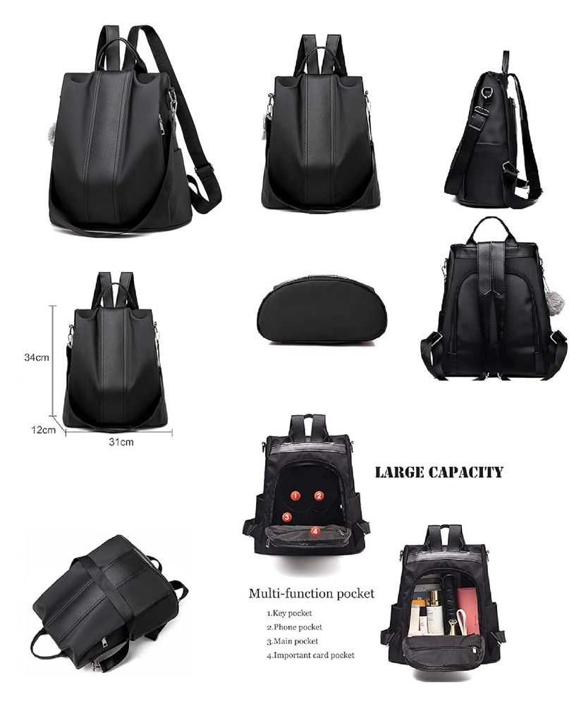 Mochila impermeável para mulher (1360)