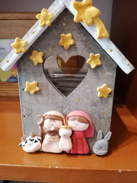 Presépio / porta-velas  - novo