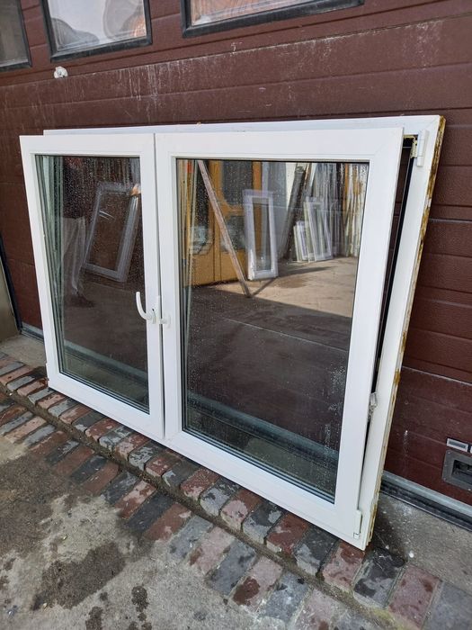 Okno dwuskrzydłowe pcv 187x136 plastikowe okna DOWÓZ CAŁY KRAJ