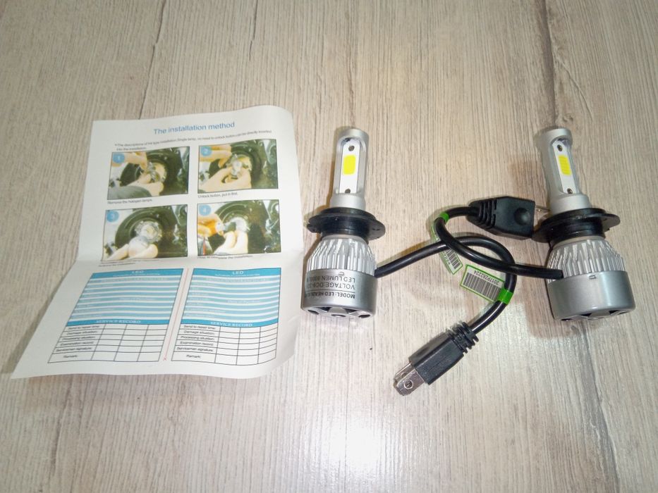 Автомобильные светодиодные лампы дальнего и ближнего света S2 H7