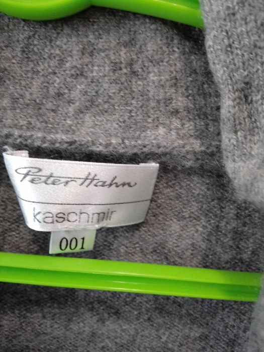 Kardigan kaszmir oversize bolerko swetry Peter Hahn
