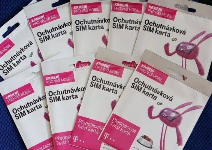 Aktywne KARTY SIM Czeskie startery Anonimowe bez rejestracji prepaid