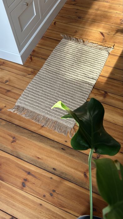 Dywanik, chodnik jutowy, ręcznie wykonany