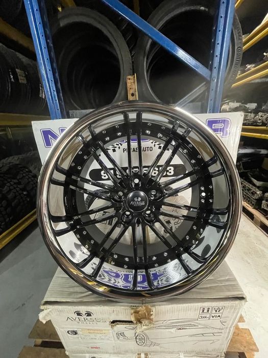 4 - jantes 20 e 22 5x120 aversus de aba cromada novas