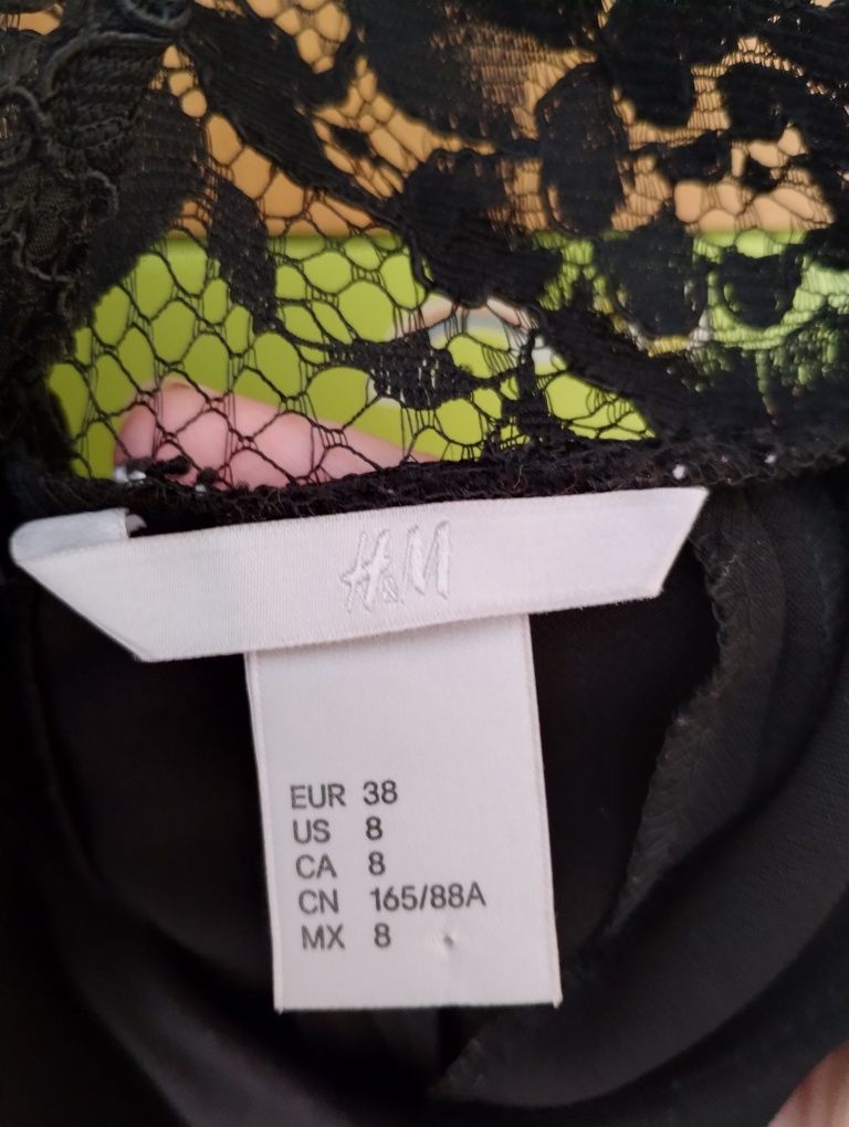 Czarna sukienka wizytowa/wieczorowa H&M r.38