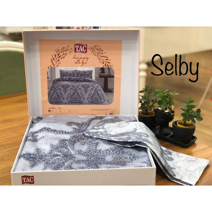 Постельное белье Tac сатин евро абстрактные дизайны