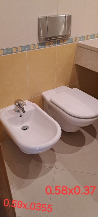 Conjunto sanita e bide ROCA, torneira nao imcluida