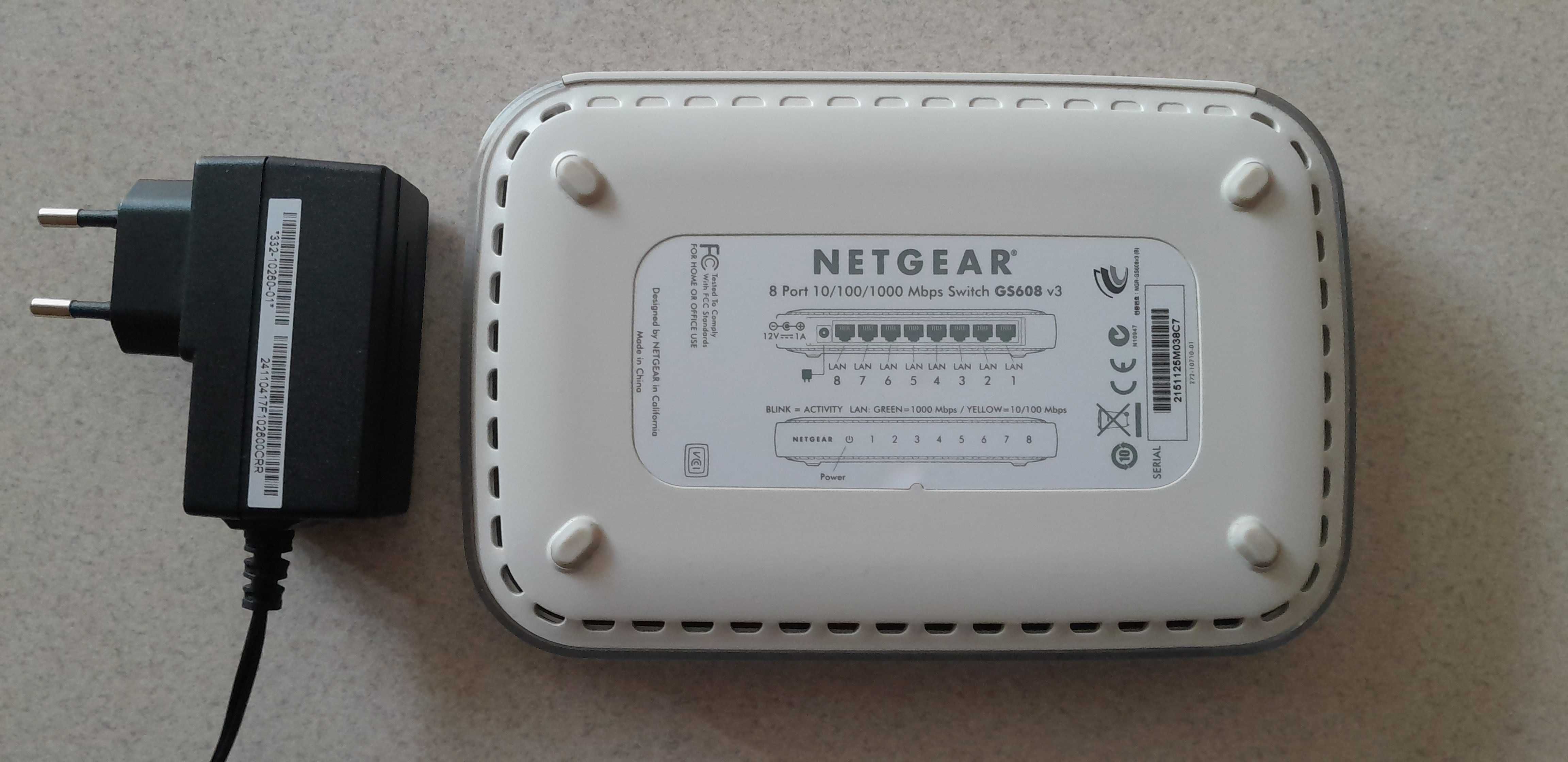 Netgear GS608 v3 Switch 8 portów