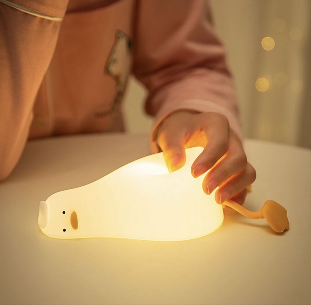 Светильник ночник силиконовый детский с зарядкой