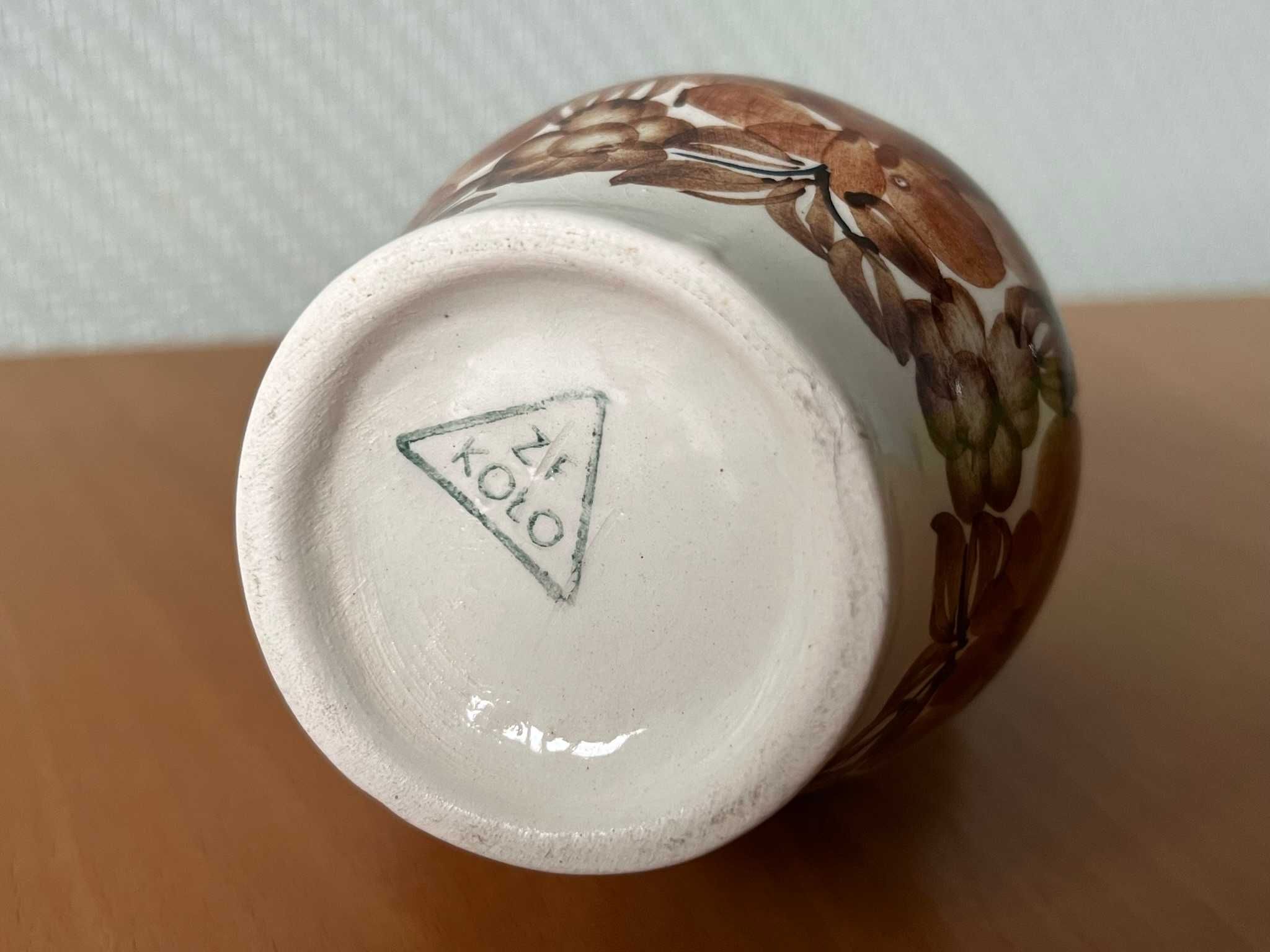 Fajans Koło – wazonik, ceramika PRL