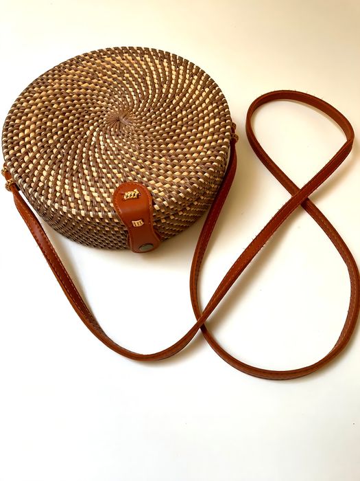 Torebka ręcznie pleciona rattan