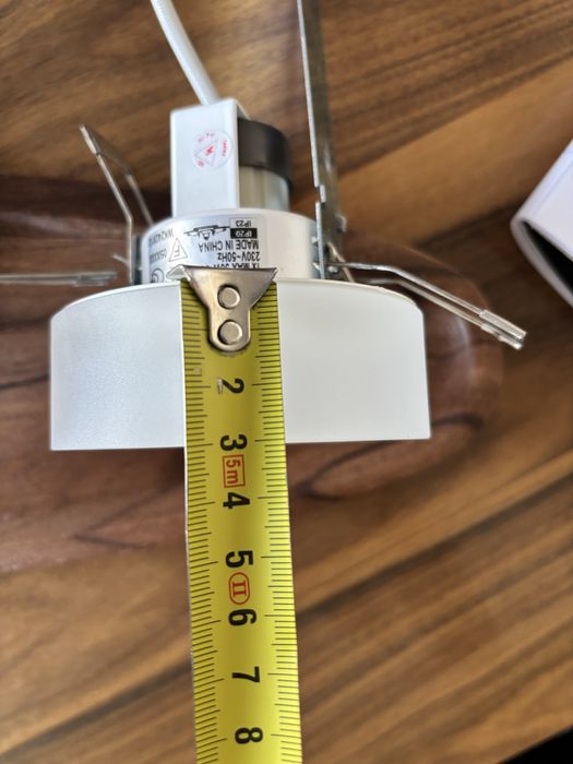Lampki punktowe sufitowe szkło mleczne 3 szt