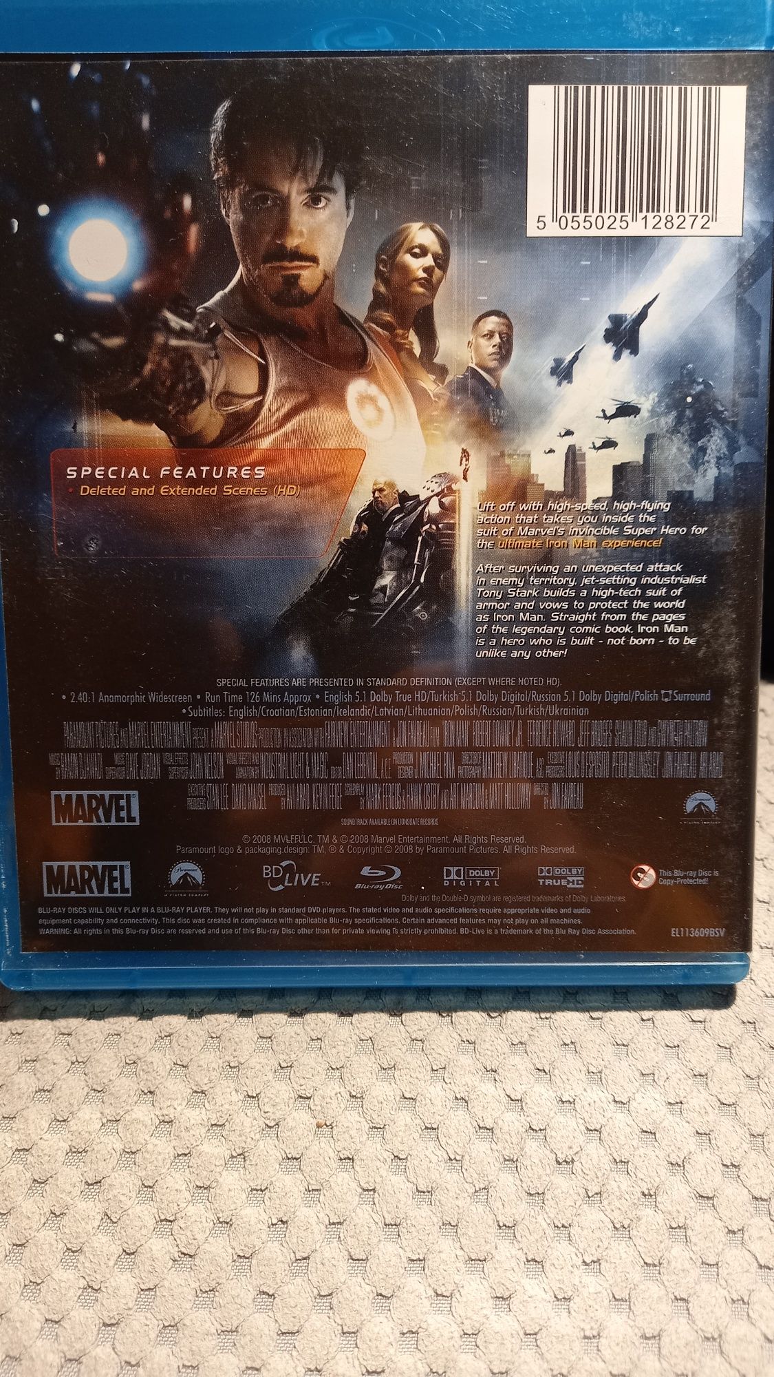 Iron man blu-ray