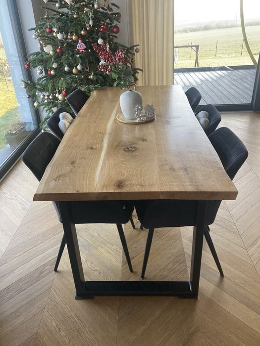 Stół dębowy lity loft