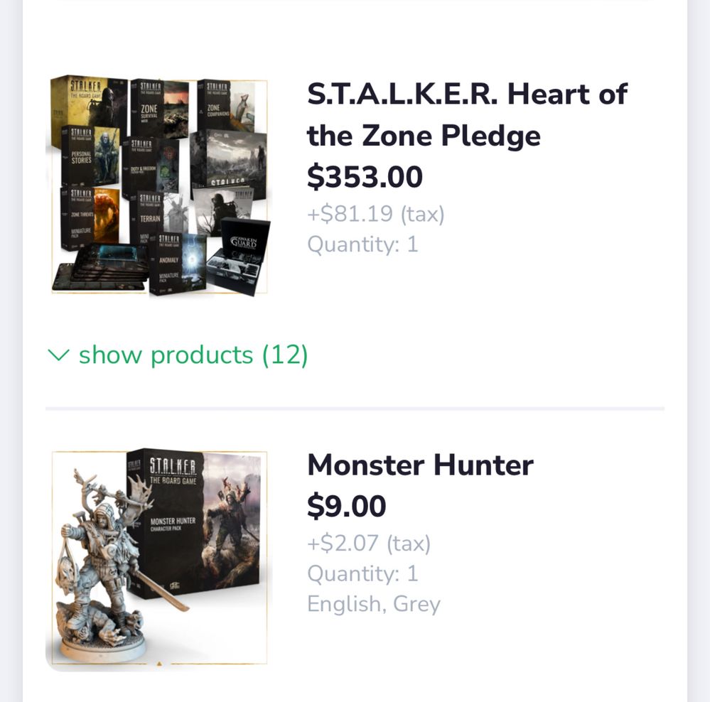 Stalker board game