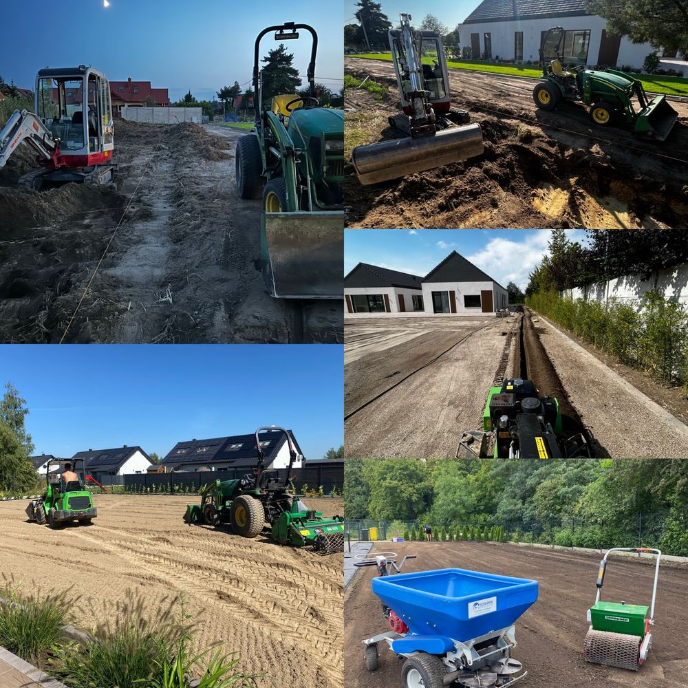 Ogrody, system nawadniający, bruki ogrodowe, oświetlenie, prace ziemne