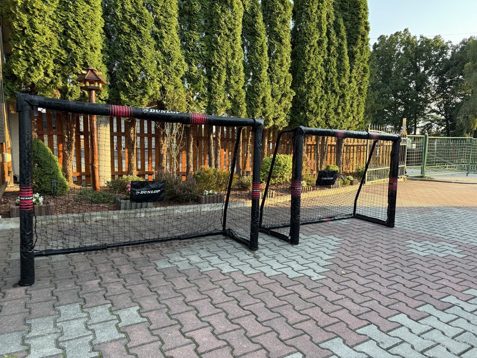 Dwie Bramki piłkarskie do piłki nożnej Dunlop 180 x 120