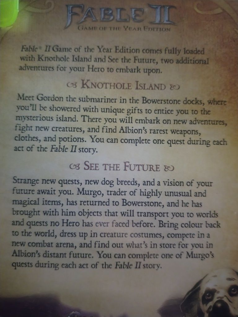Gra Fable 2 Game of the Year edition na Xbox 360/One/Series X Unikat