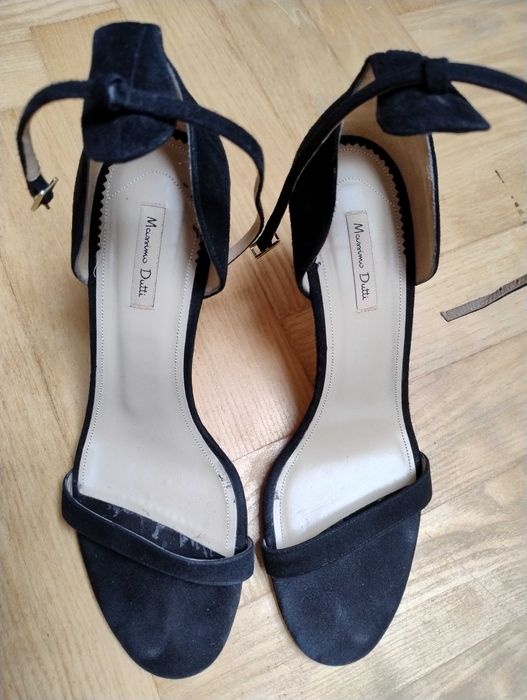 Massimo Dutti, sandały czarne