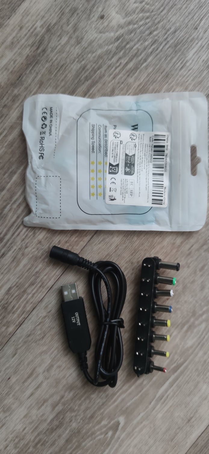 USB преобразователь DC 5-12V, повышающий адаптер для роутера, камеры