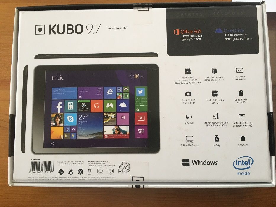 KUBO Tablet 9.7 polegadas