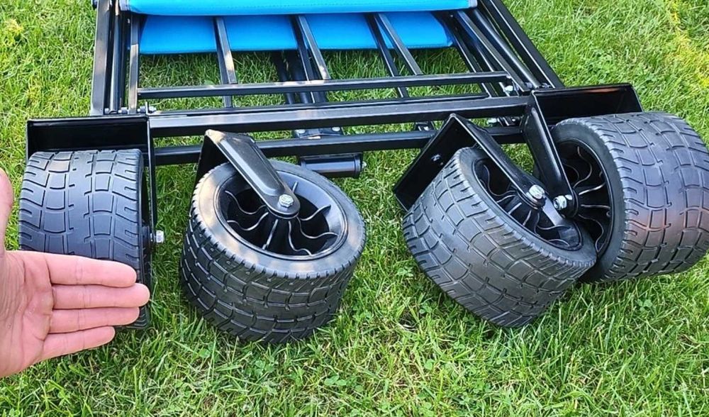 Mocny Wózek Wędkarski Turystyczny Plażowy Kempingowy Składany 150L