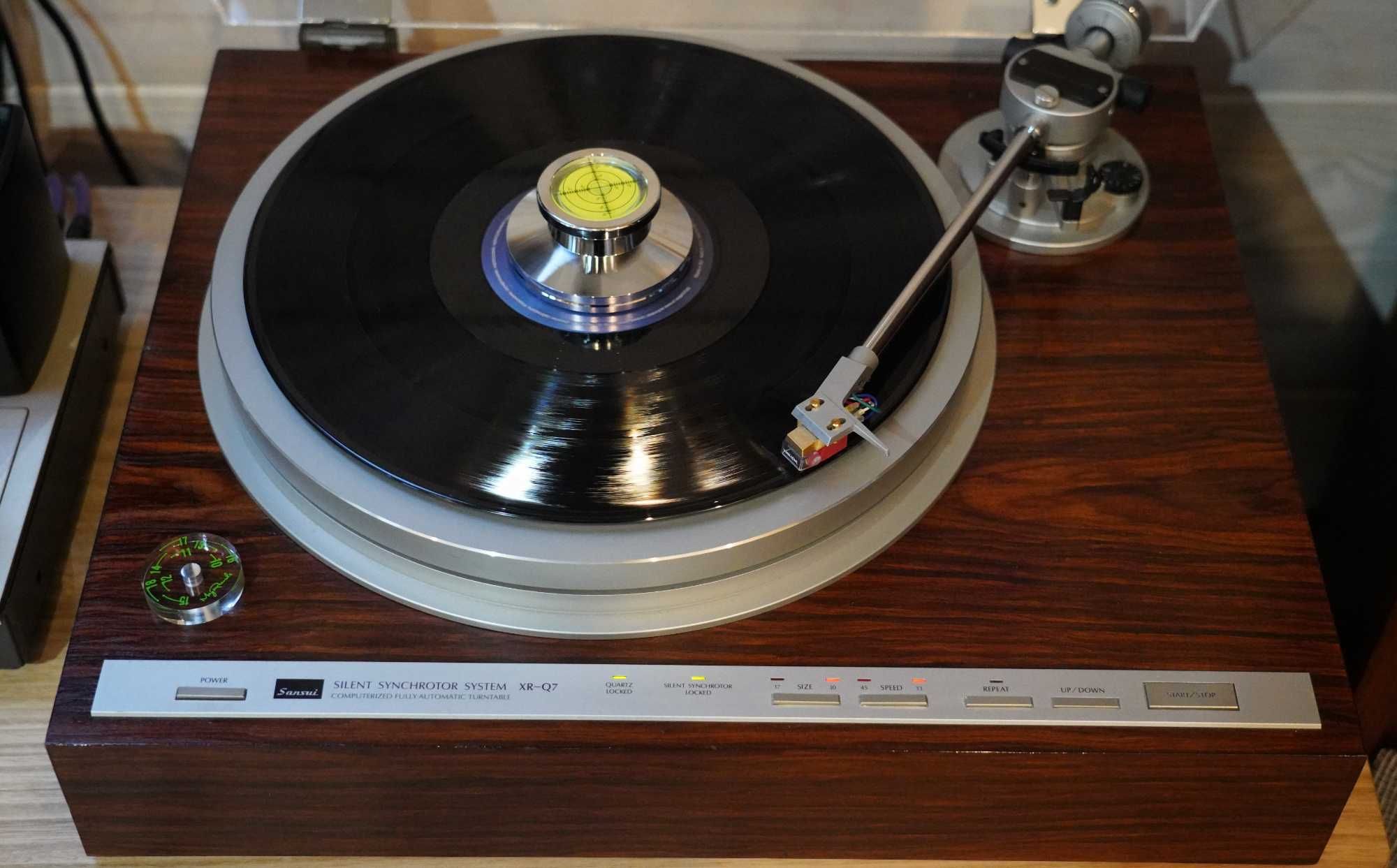 Gramofon Sansui XR-Q7,  wkładka Technics 270C,  serwis i kalibracja.