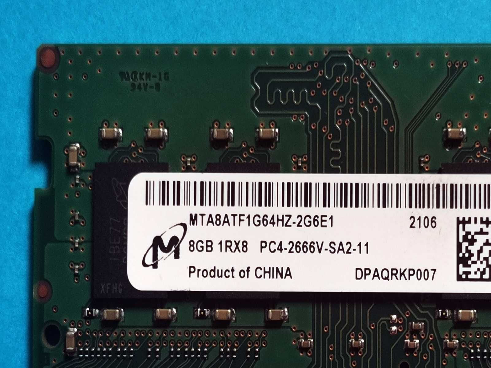 DDR4 8GB Micron 2666v