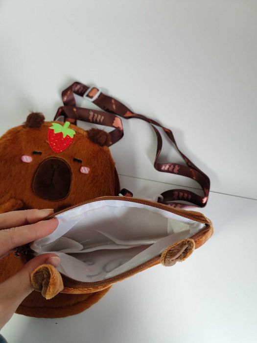 Сумка плюшева через плече з капібарою