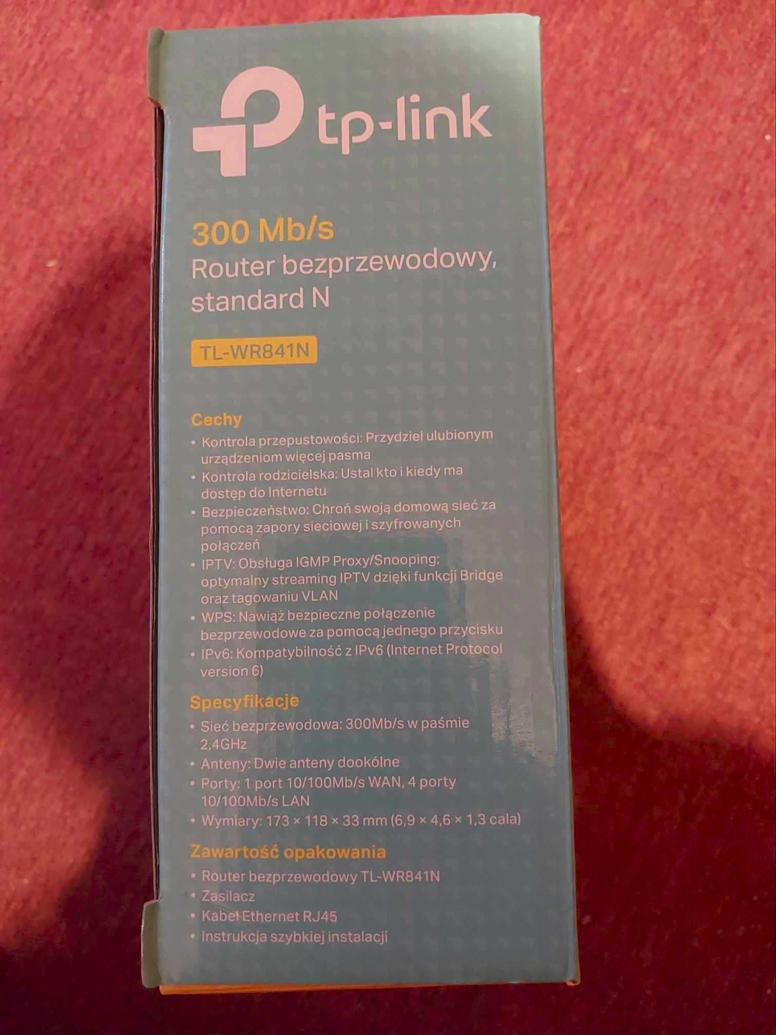 Router bezprzewodowy tp-link TL-WR841N GRATIS kabel 5metrów