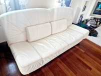 Sofa włska_skóra 198x90x91cm rozkładana