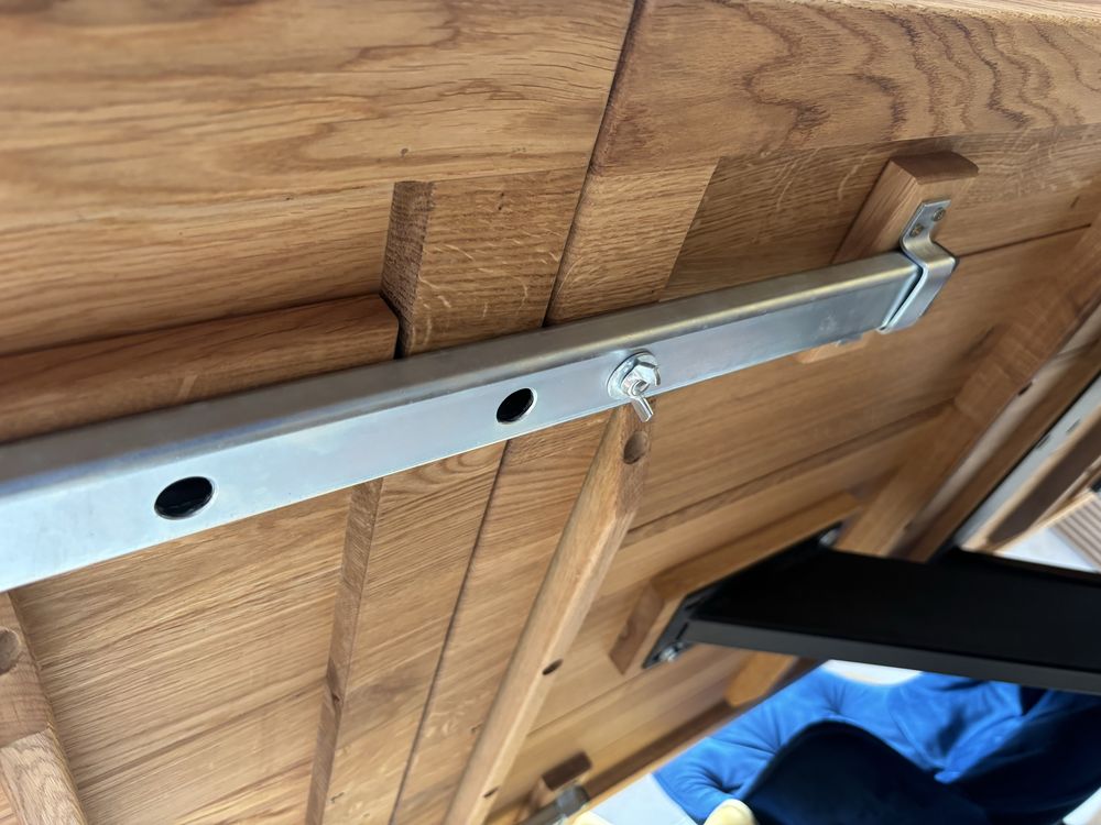 Stół dębowy LOFT 180x100 + dostawki 2x40 łóżko stół z dostawkami