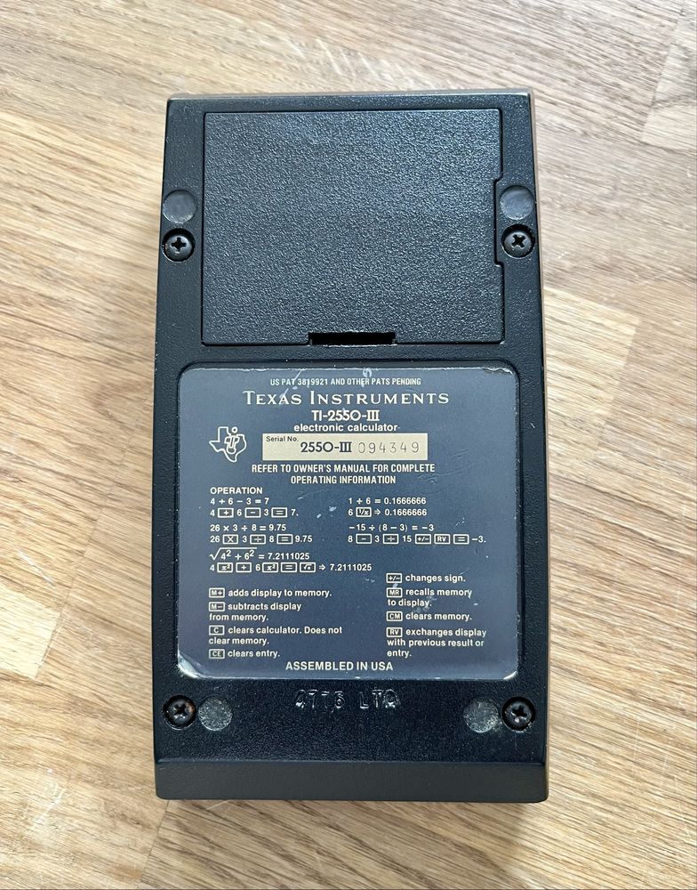 Stary kalkulator Texas Instruments TI-2550 II