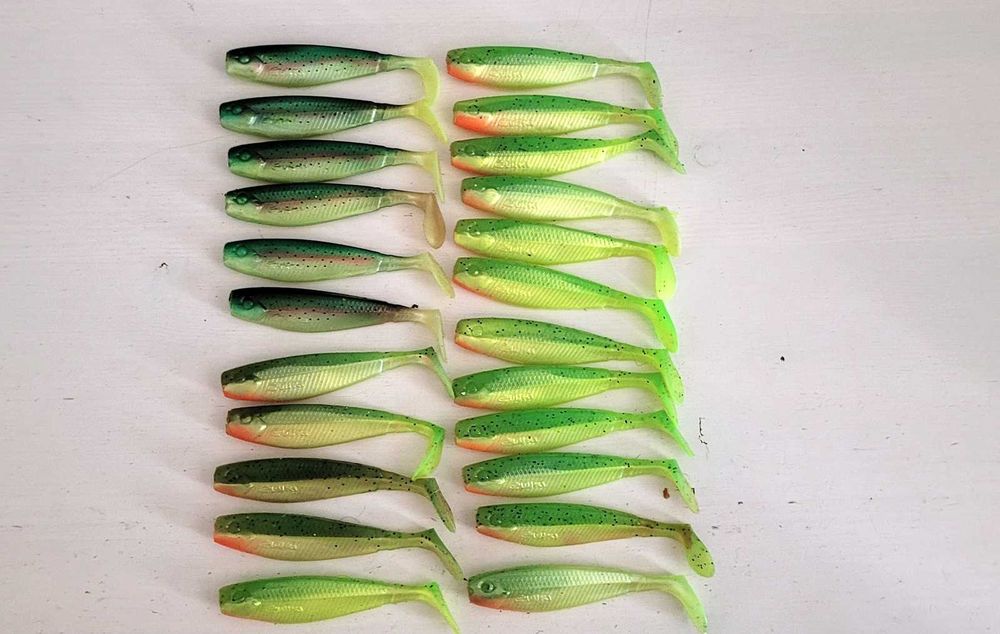 Zestaw Gum Spinningowych Gunki 8cm G BUMP  23 sztuki