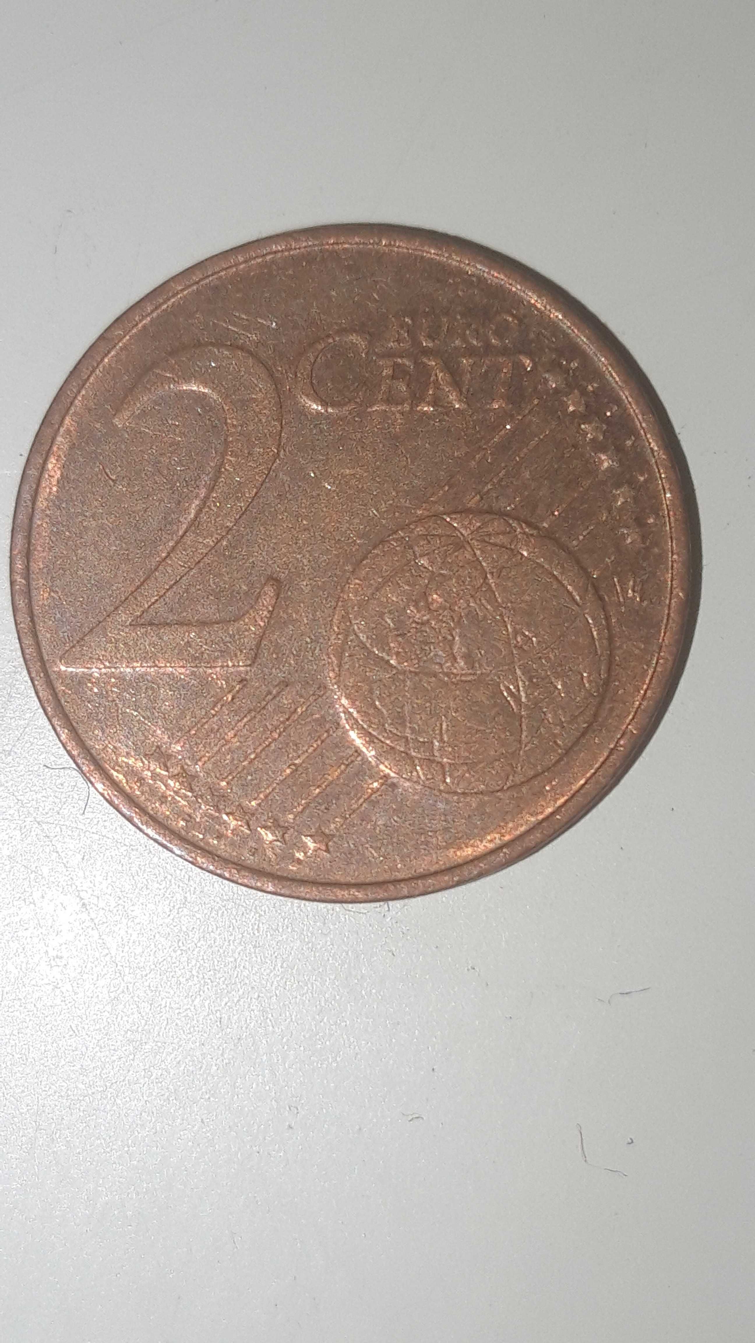 Moeda de 2 centimos rara.