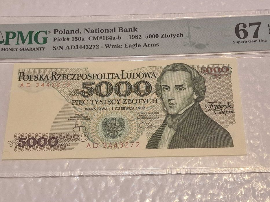 5000zł 1982 Chopin PMG67 !!