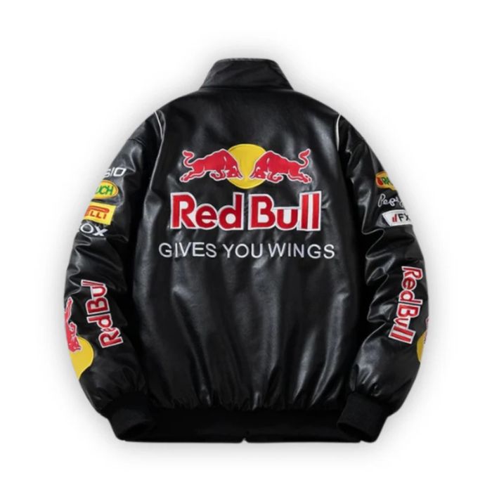 шкіряна куртка Red bull racing black
