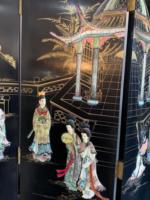 Grande biombo oriental