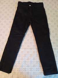 Утеплённые джинсы, черные, джинсы для школы.